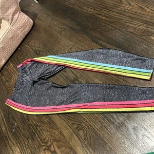 TEREZ rainbow striped leggings